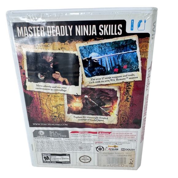 Tenchu: Shadow Assassins (Nintendo Wii 2009) Martial Arts Ubisoft Video Game CIB - Picture 2 of 5
